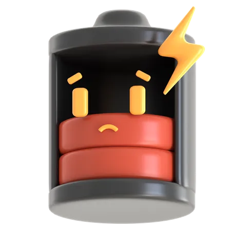 Batterie faible  3D Icon