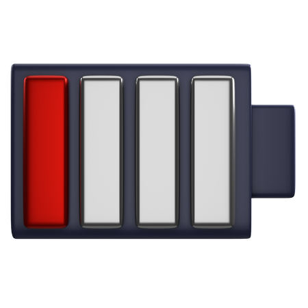 Batterie faible  3D Icon