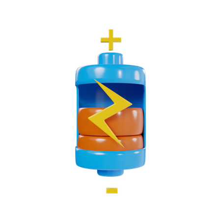 Batterie faible  3D Icon