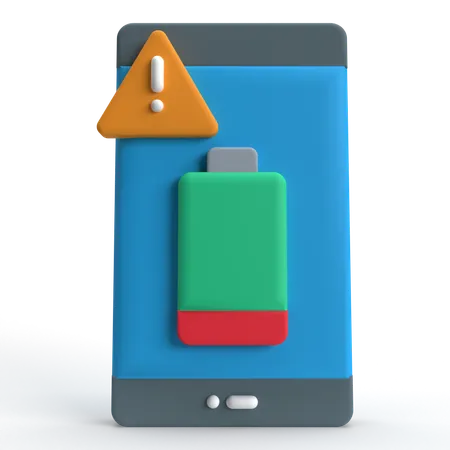 Batterie faible  3D Icon