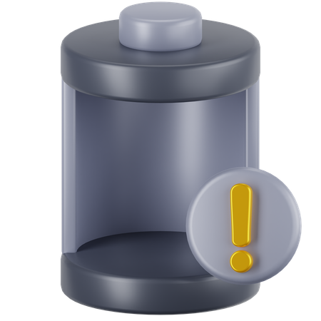 Batterie faible  3D Icon