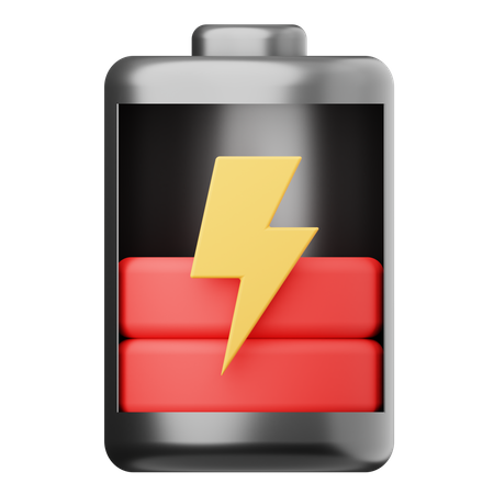 Batterie faible  3D Icon