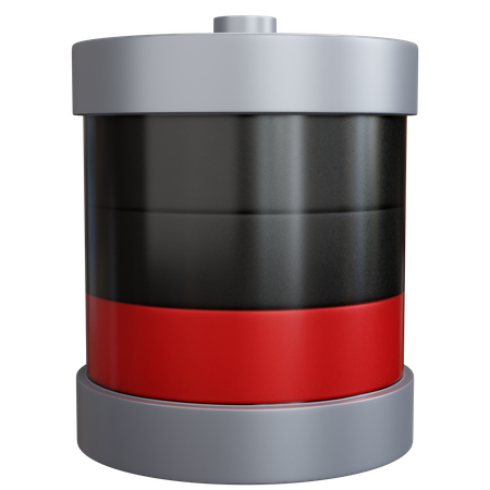 Batterie faible  3D Icon