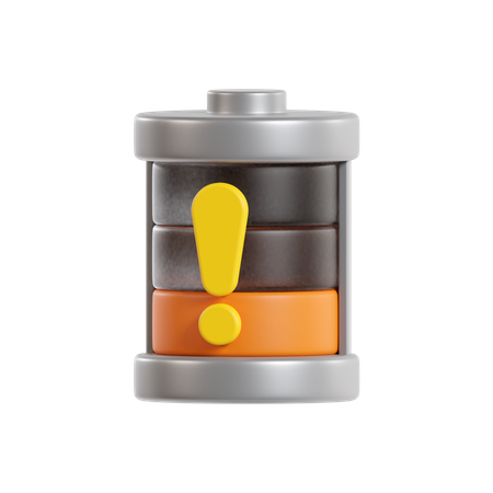 Batterie faible  3D Icon