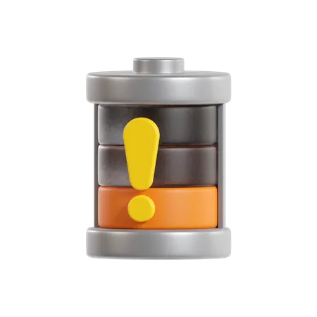 Batterie faible  3D Icon