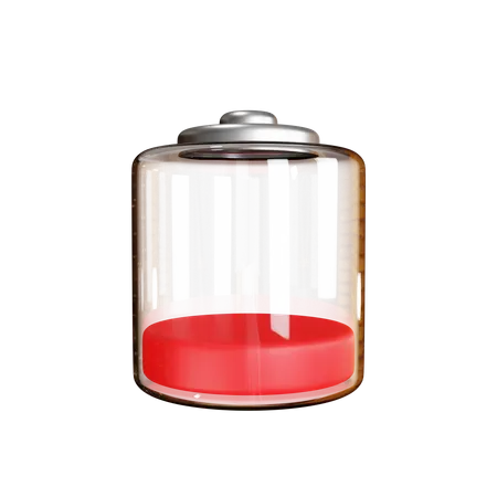 Batterie faible  3D Icon