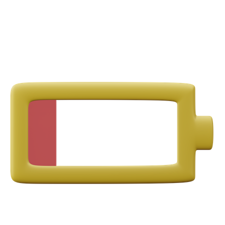 Batterie faible  3D Icon