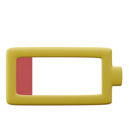 Batterie faible  3D Icon