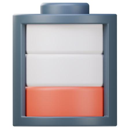 Batterie faible  3D Icon