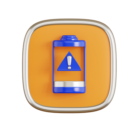 Batterie faible  3D Icon