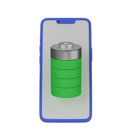 Batterie mobile  3D Icon