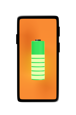 Batterie mobile  3D Icon