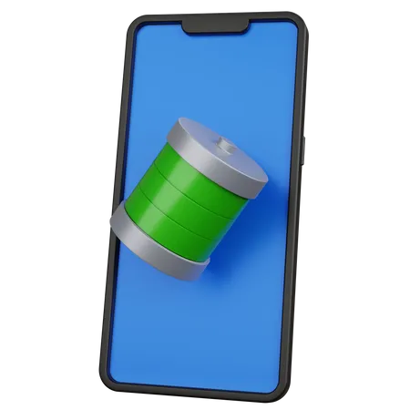 Batterie mobile pleine  3D Icon