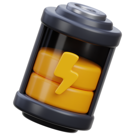 Batterie moyenne  3D Icon