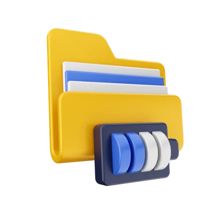 Batterieordner  3D Icon