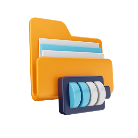 Batterieordner  3D Icon