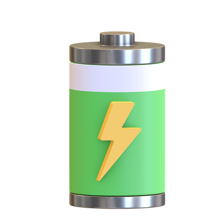 Batterie pleine  3D Illustration