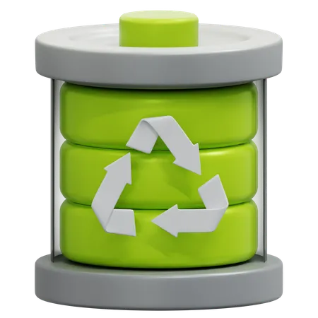 Batterierecycling  3D Icon