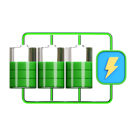 Stockage de la batterie  3D Icon