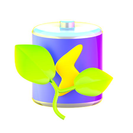 Batterie verte  3D Icon