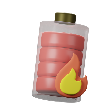 Batteriewärme  3D Icon