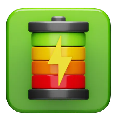 電池  3D Icon
