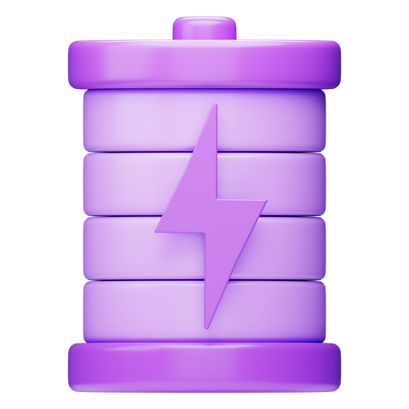 電池  3D Icon