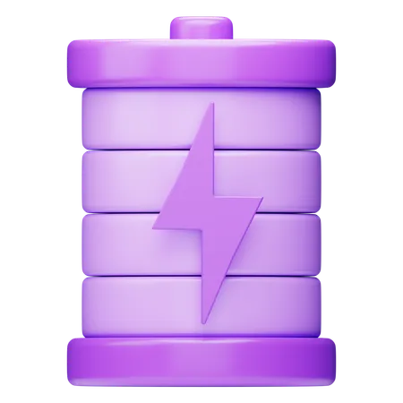 電池  3D Icon