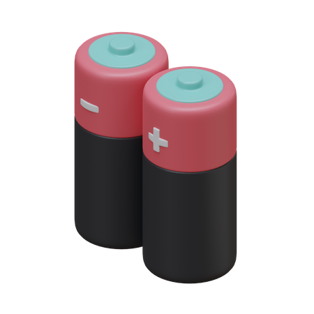 Batteries  3D Illustration