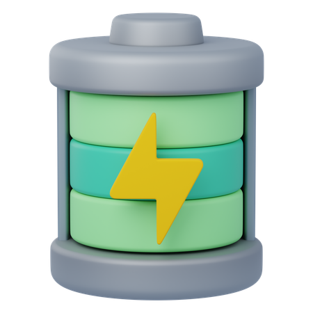 電池満タン  3D Icon