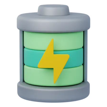 電池満タン  3D Icon