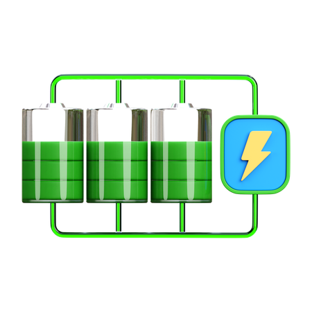 Batteriespeicher  3D Icon