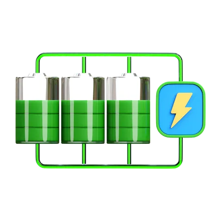 Batteriespeicher  3D Icon