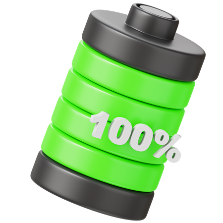 Battery 100 Percent  3D Icon