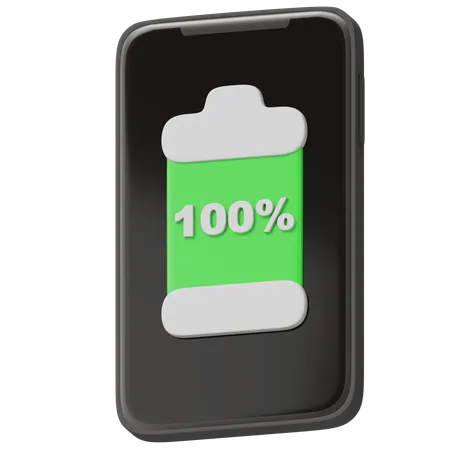 Battery 100 Percent  3D Icon