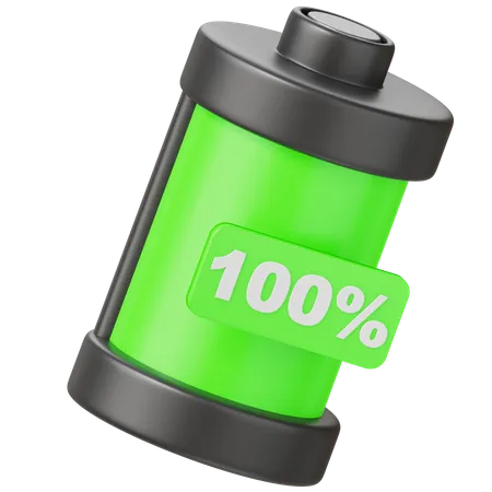 Battery 100 Percent  3D Icon