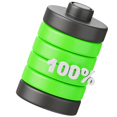 Battery 100 Percent  3D Icon