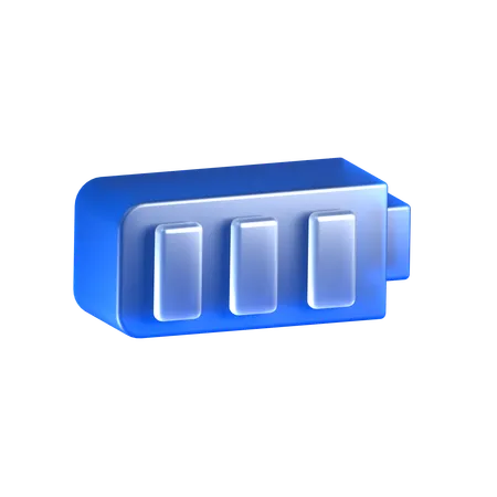バッテリー  3D Icon