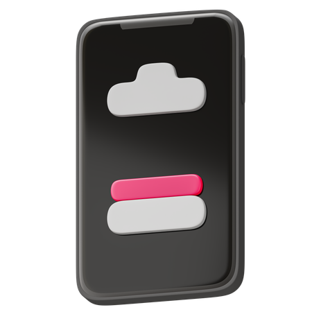 Battery 25 Percent  3D Icon