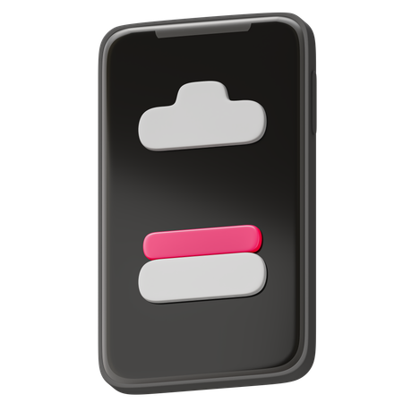 Battery 25 Percent  3D Icon