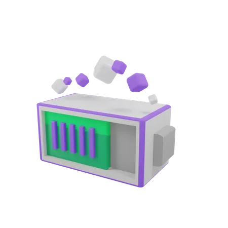 Battery  3D Illustration