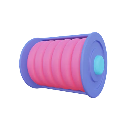 Battery  3D Illustration