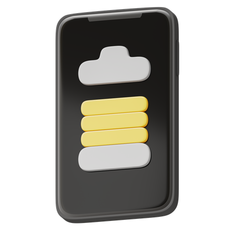 Battery 75 Percent  3D Icon