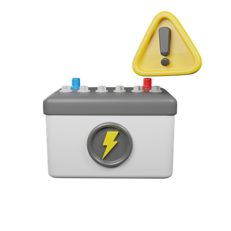 Battery Alert  3D Icon