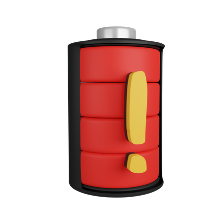 Battery Alert  3D Icon