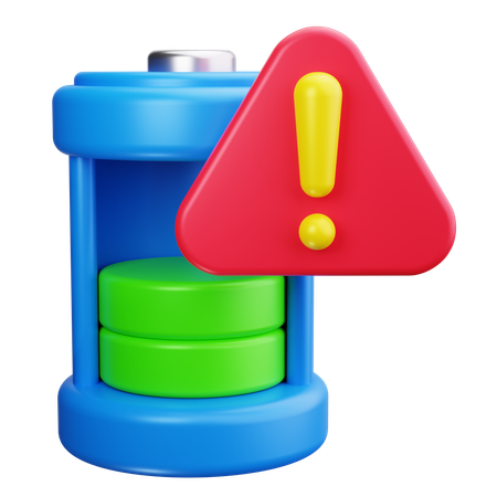 Battery Alert  3D Icon