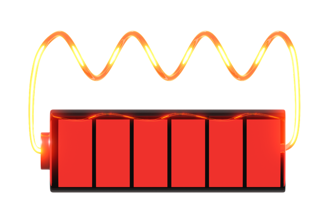 Battery Charge  3D Icon