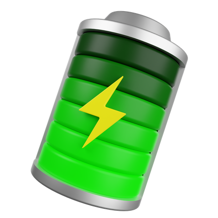 Battery Charge  3D Illustration