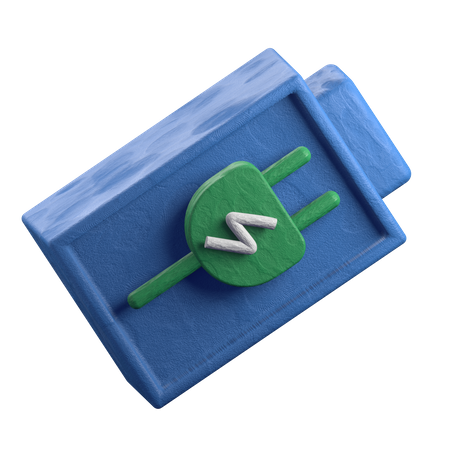 Battery Charge  3D Illustration