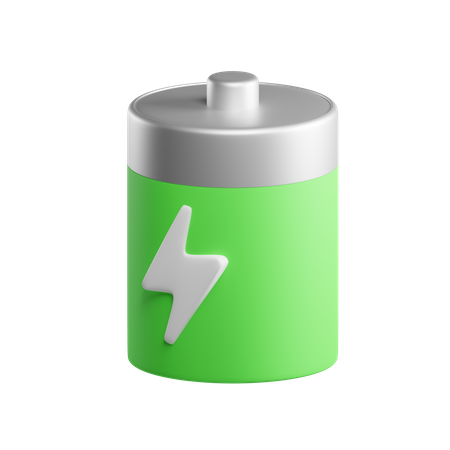 Battery Charge 3D Illustration